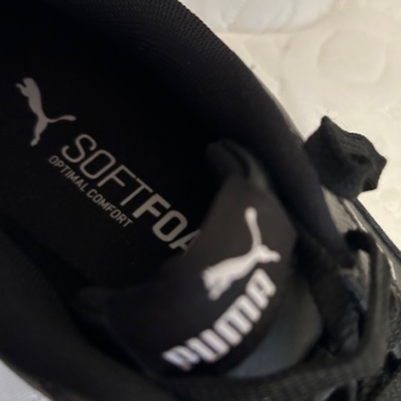 Puma black trainers sneakers athletic Soft Foam (size 9) - Picture 4 of 6